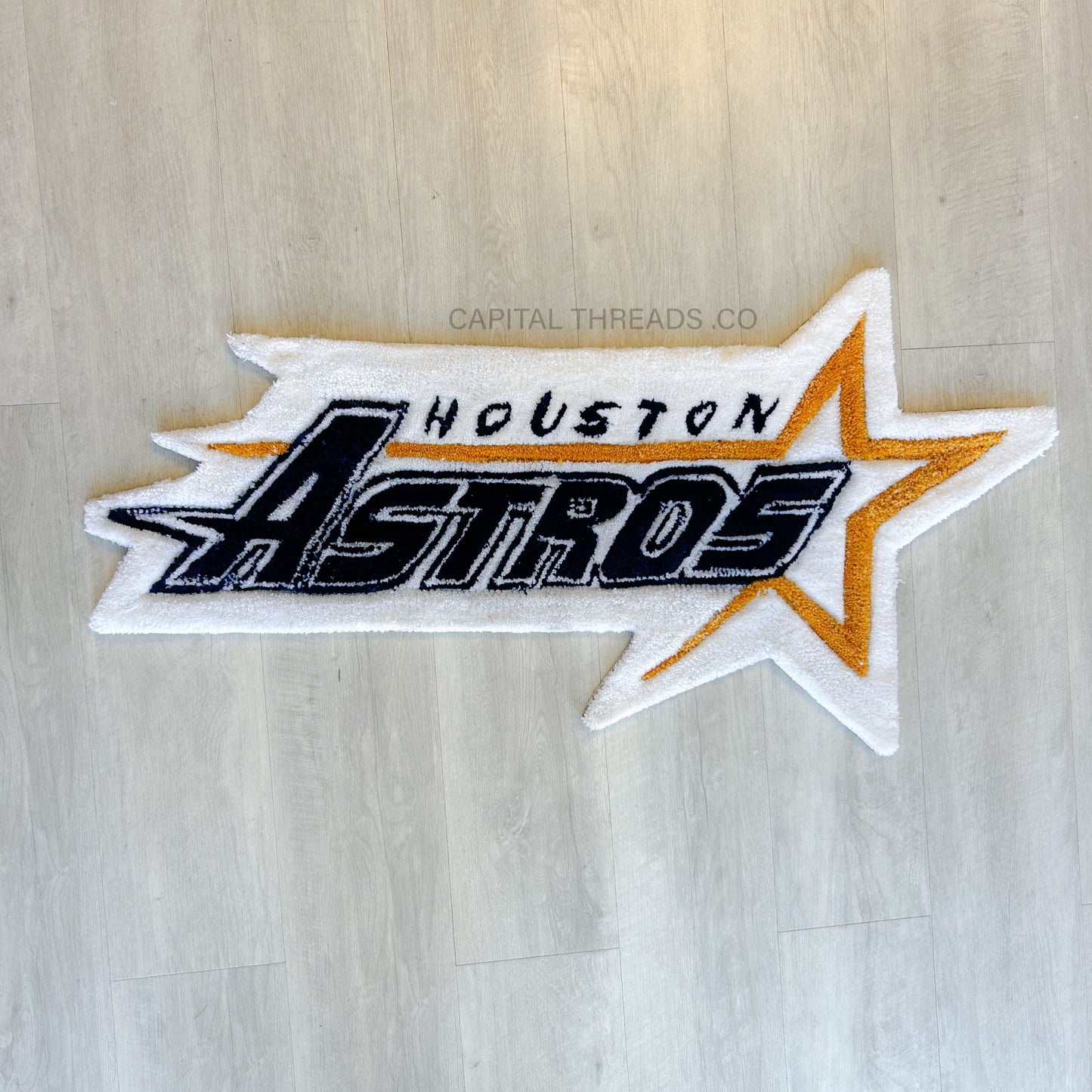 Retro Astros Logo Rug